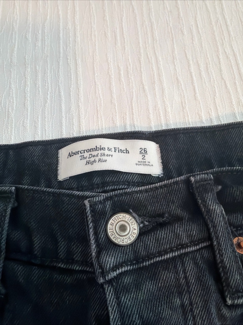 Abercrombie & Fitch High-Rise Women’s Jeans — Dark Gray/Black Wash